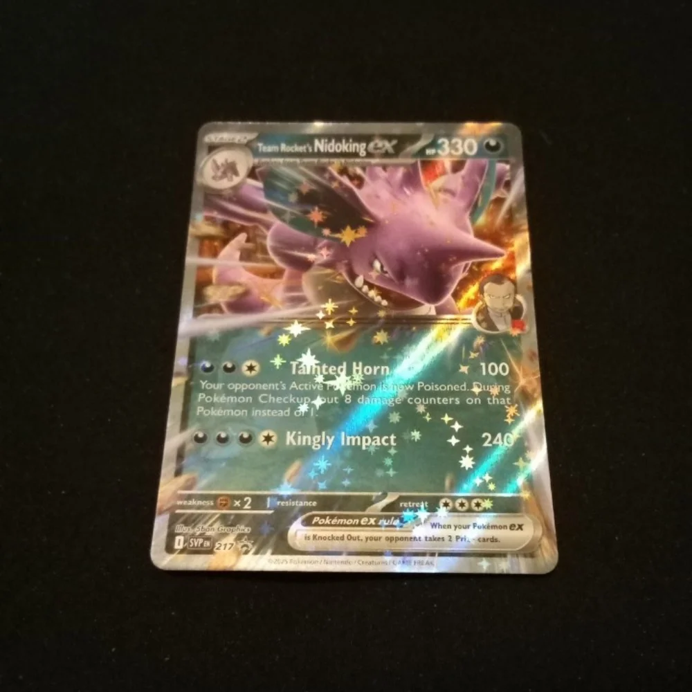 Pokemon Team Rocket's Nidoking ex 217 Scarlet & Violets Promo Holo